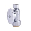 Hausen 1/2 in. Nominal Push Connect Inlet x 3/8 in. O.D. Compression Outlet 1/4-Turn Straight Valve, 10PK HA-SS107-10